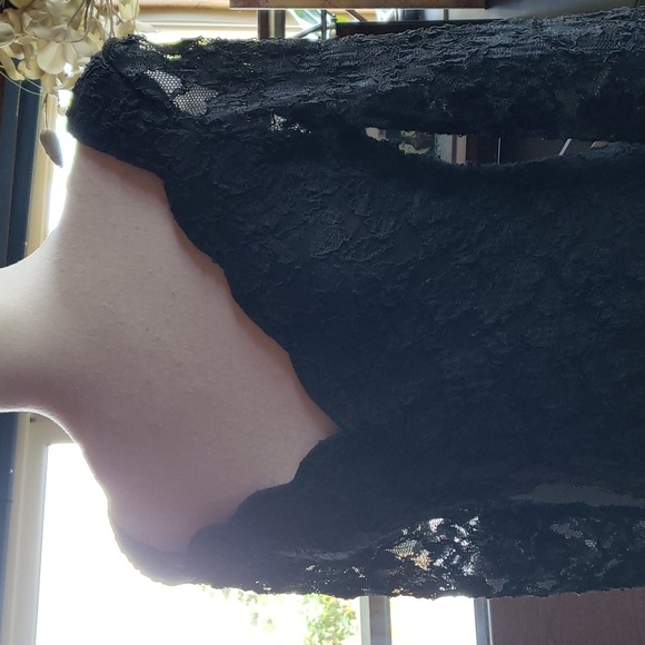 MODA INTERNATIONAL Cocktail Dress - Stretchy Black Lace - 14 - EVC - Picture 7 of 13